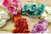 Silk artificial flowers on WIRE, 2.2 cm - Pack of 6